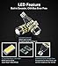 BRISHINE 1500 Lumens Extremely Bright Canbus Error Free 921 912 906 904 T15 W16W LED Bulbs 51-SMD 4014 LED Chipsets with Projector for Backup Reverse Lights, 6500K Xenon White (Pack of 2)