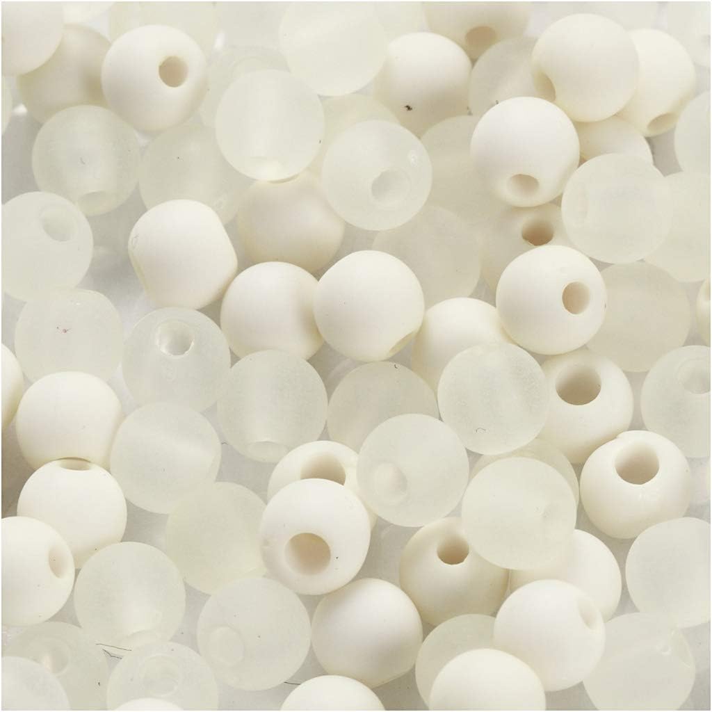 Creativ Glass Acrylic Beads, One Size, Purple