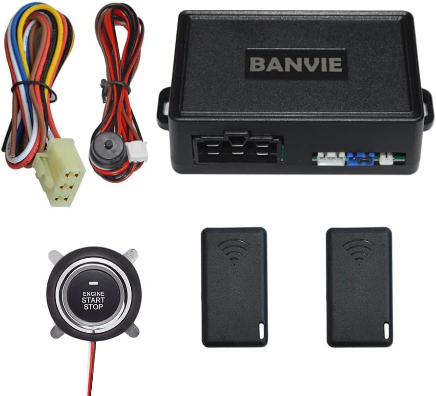 Push to Start Ignition kit Engine Start Stop Button Switch Keyless Go System