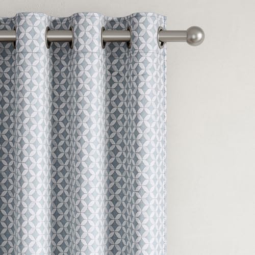 Image of Wakefit Curtain | Door Curtains 9 Feet Long | Set of 2 | Semi Blackout Curtain | Blocks Upto 70% of Light | Rich Jacquard Weave with Textured Detailing | Sky Blue