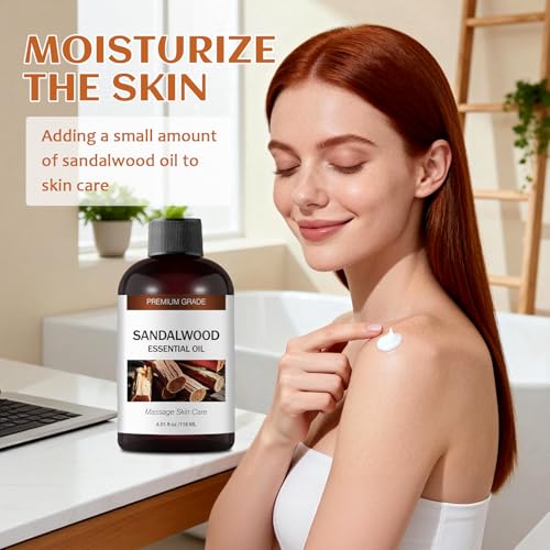 Aceite Esencial de Sándalo 100% Natural para Aromaterapia 4 Fl Oz miniatura 4