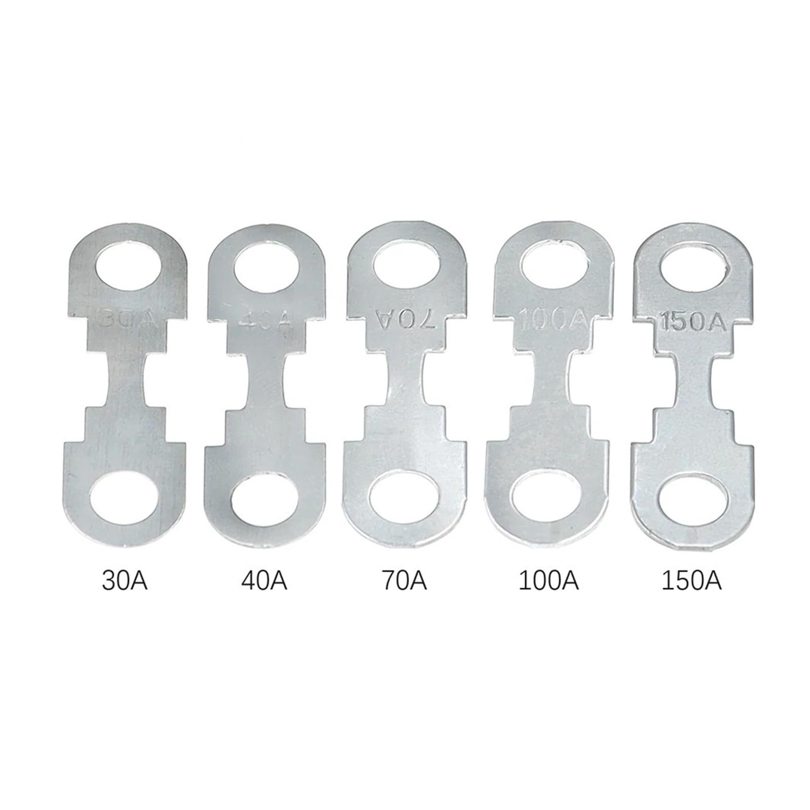 20-110A 32V Zinc Fork Bolt Flat Car Fuse High Current Strip (1 unidad, 90 A)