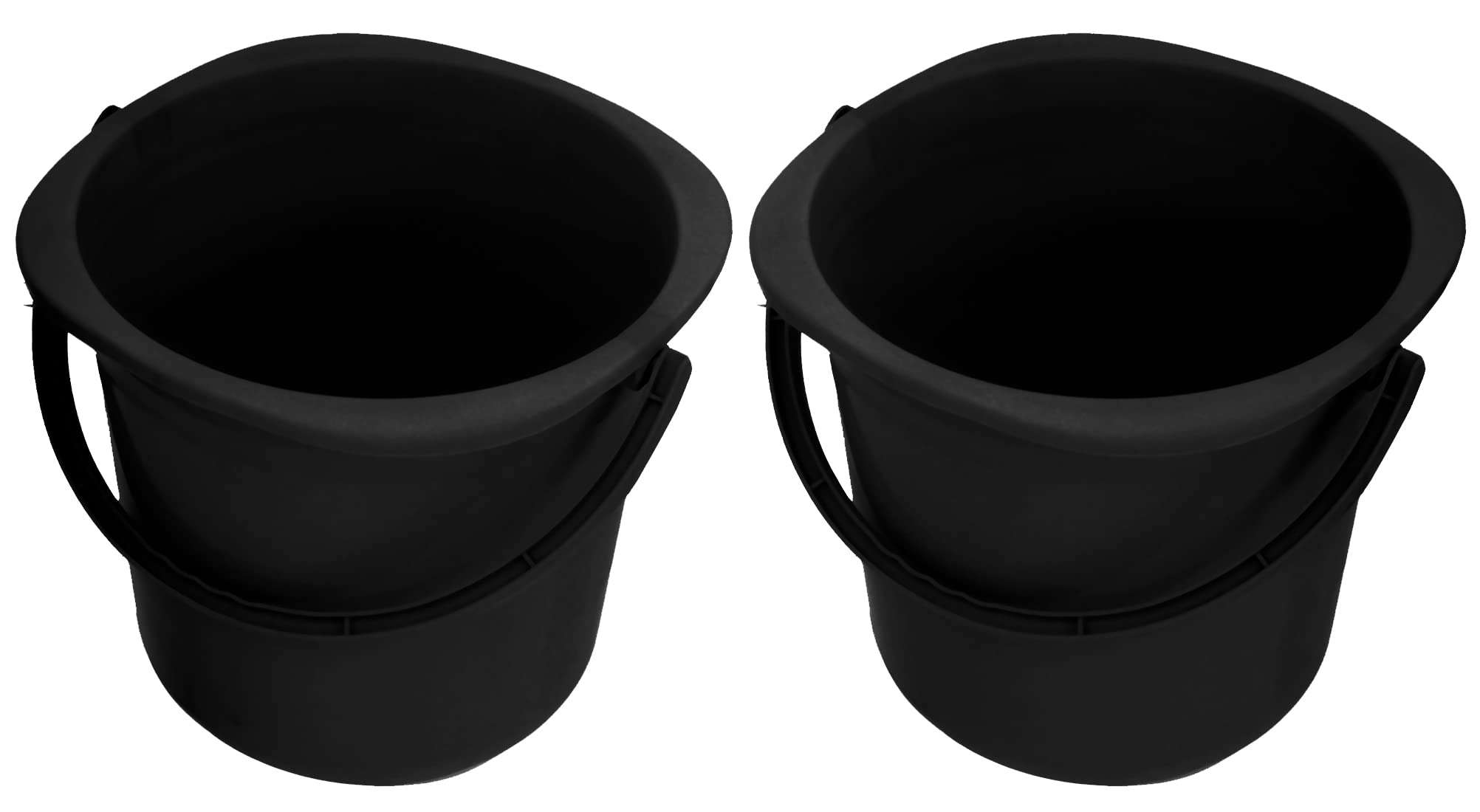 Heart Home Square Unbreakable Virgin Plastic Bucket For Home/Kitchen/Office, 16Ltr.- Pack of 2 (Black)-47HH01188 (B09NGRP686) Amazon Price History, Amazon Price Tracker