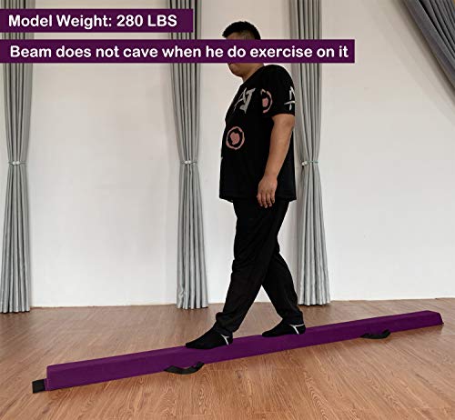 Image of Marfula 6 FT / 8 FT / 9 FT Folding Gymnastics Beam Foam Balance Floor Beam