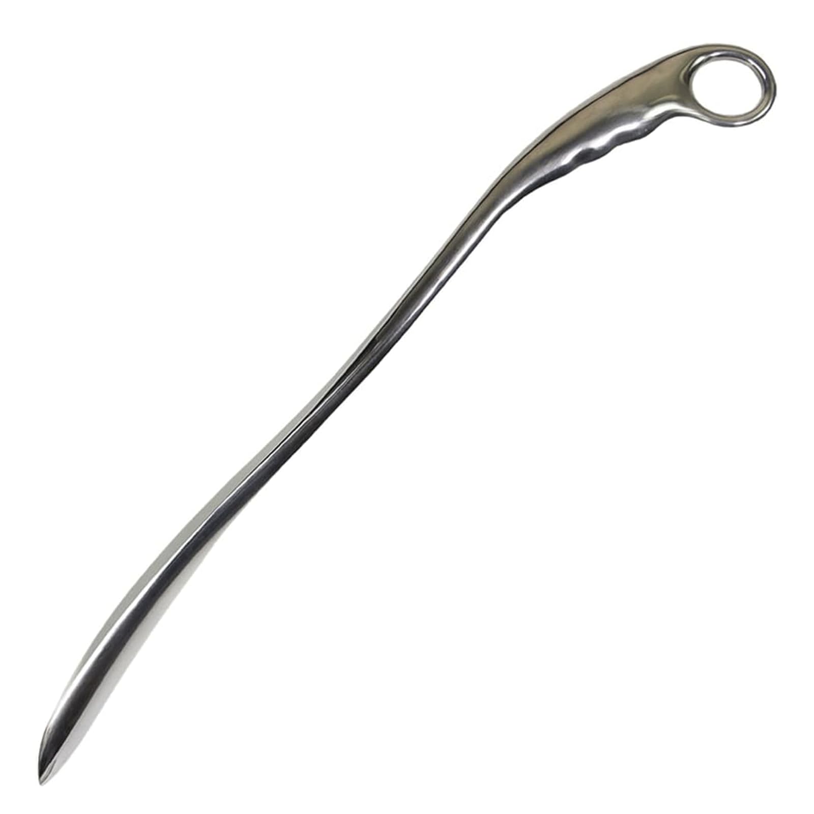 Calzador, Cuerno for Zapatos con Mango Largo for Personas Mayores, Cuchara portátil de Aluminio for, Elevador Metal Duradero Orificio Grande for Colgar, se Adapta a Todos los
