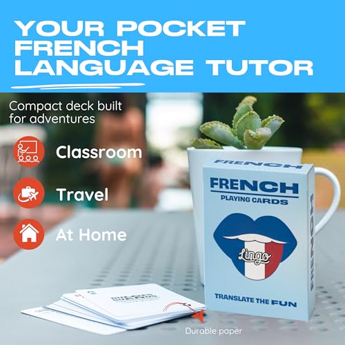 Baraja de Cartas Póker para Aprender Francés 52 Cartas miniatura 3