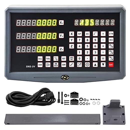 Mophorn 3 Axis Digital Readout Dro For Milling Machine Linear Scale Linear Encolder 110V (3 Axis Digital Readout)