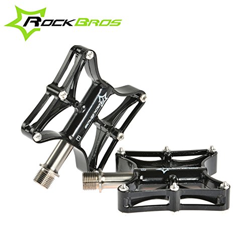 Buy Generic White CNC steel Axle ROCKBROS Bike Bicycle MTB Ride Magnesium Pedals Platform CNC