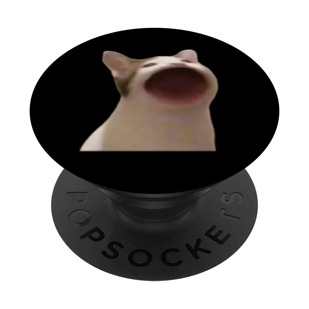 Wide Mouth Cat Meme Popping Cat Meme Singing Cat Meme PopSockets Swappable PopGrip