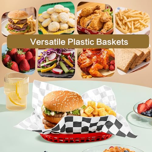 Paquete de 18 cestas de comida rápida con 100 forros - 50% de descuento - Image 5