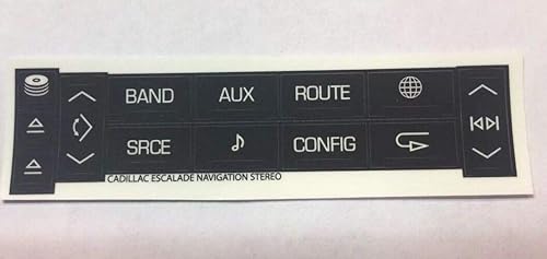 Calcomanía de Estados Unidos para Cadillac Escalade EXT ESV Control de clima y calcomanías de reparación de botones desgastados por radio