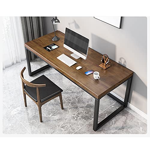 Home Office Solid Wood Computer Desk and Chair Set, for Reading Writing Workstation, Writing Desk Game Table, Modern Office Furniture (Size : 300x120x75cm) ()
