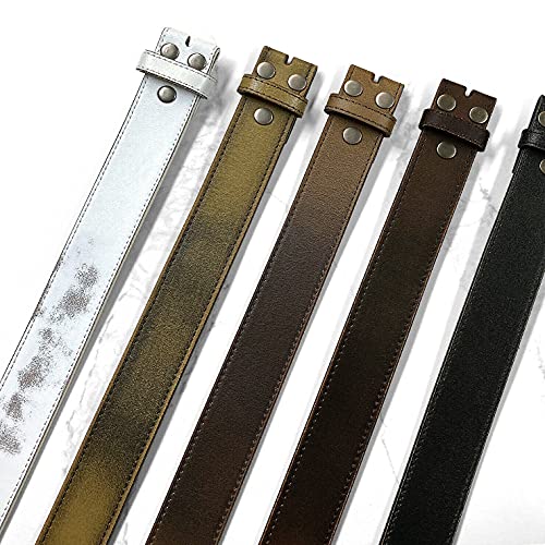 BS57 Classic Vintage Casual Jean Replacement Belt Strap or Belt 1-1/2"(38mm) Wide, Multi-Style Options4