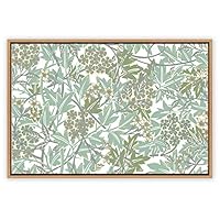 SIGNWIN Framed Canvas Wall Art Floral Pattern Canvas Prints Home Artwork Decoration for Living Room,Bedroom - 16x24 inches