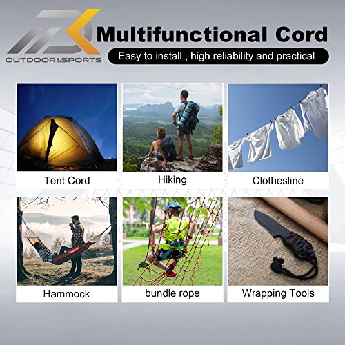 Dkm 750Lb Paracord Cord 11 Strand Inner-Core Nylon Tactical Parachute Cord 750Lb For Camping Hiking Outdoor Diy Survival Emergency Cord Paracord Lanyard-Desert Camo, 100 Ft (P005) #TOP5