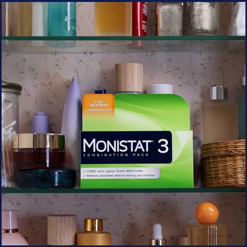 monistat 3 day yeast infection treatment for women 3 miconazole pre-filled cream applicators 1 pack