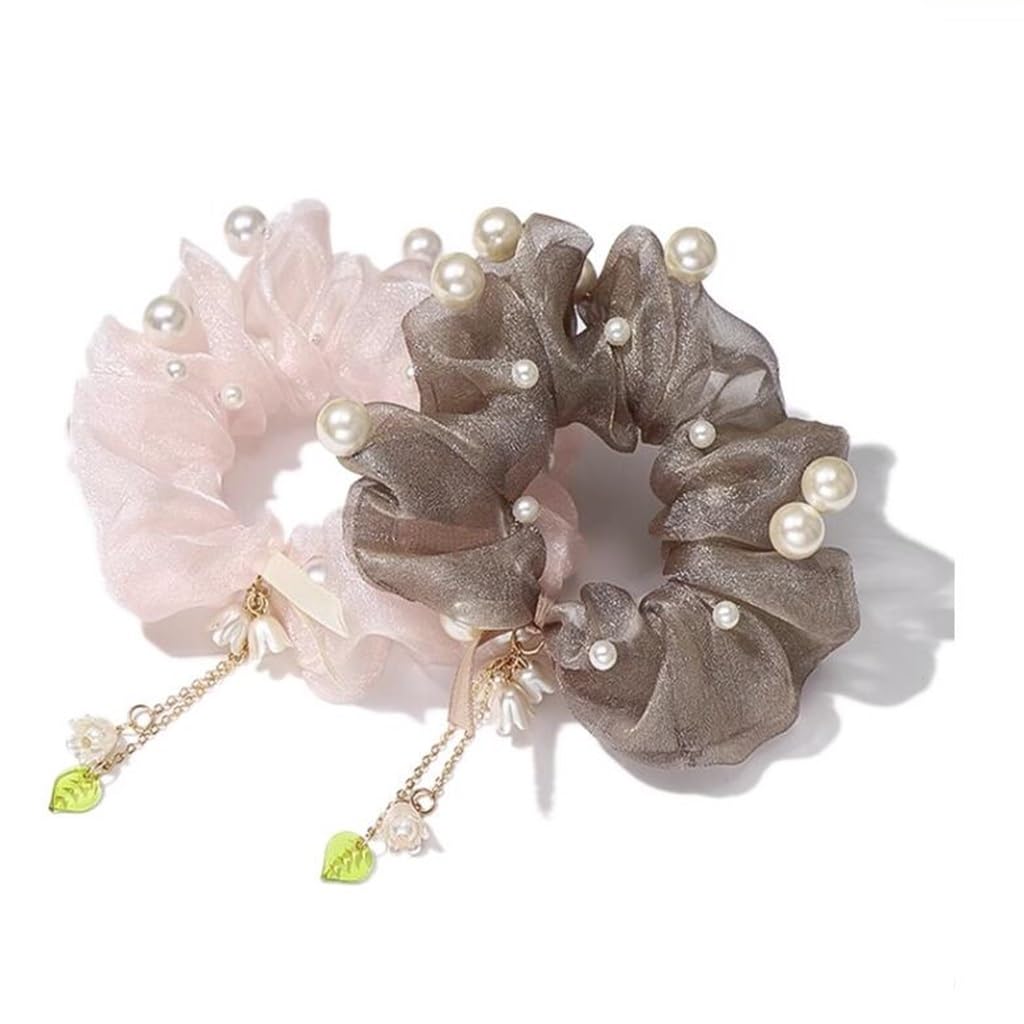 Accessoires de corde de cheveux en perle pour attacher les cheveux sans douleur