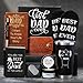 Gifts for Dads Birthday, Father Day Gifts Ideas from Daughter Son, 9 Pcs Dad Birthday Gift Basket Set for Men Husband Fathers Day, Unique Father Presents with 20oz Tumbler Wallet Notebook Candle
