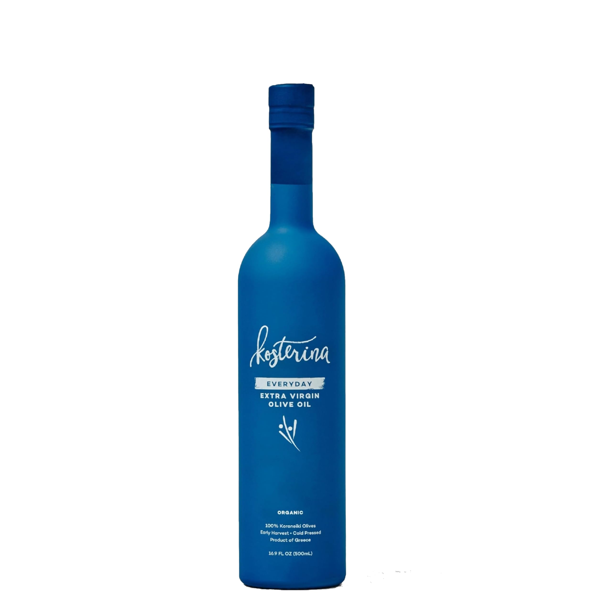 KosterinaEveryday Organic Extra Virgin Olive Oil, High Heat Cooking Greek EVOO, Made from 100% Pure Early Harvest Koroneiki Olives, Natural Superfood, Polyphenol Rich, High Antioxidants (16.9 oz)USDA Organic
