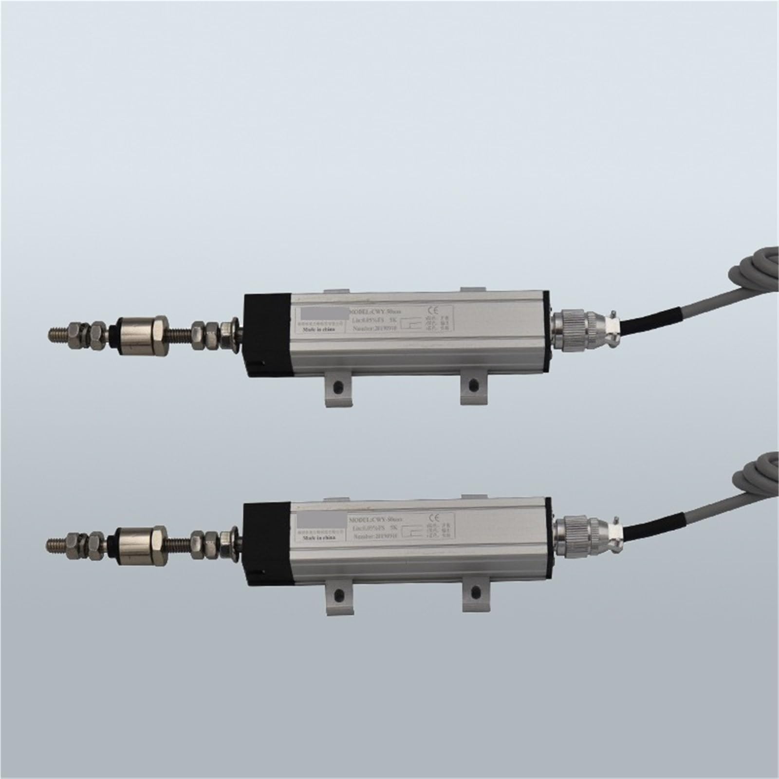 Capteur de déplacement linéaire miniature à tirant CWY-50mm-R, potentiomètre haute précision for balances électroniques machines moulage par injection Machines industrielles(CWY-100mm(5KΩ))