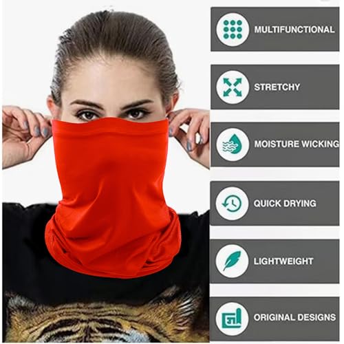 Image of Neck Gaiter Masks Tube Scarf,Seamless Bandanas Buffs Gators,Ourdoor Face Mask Face Covering Multi Headwear
