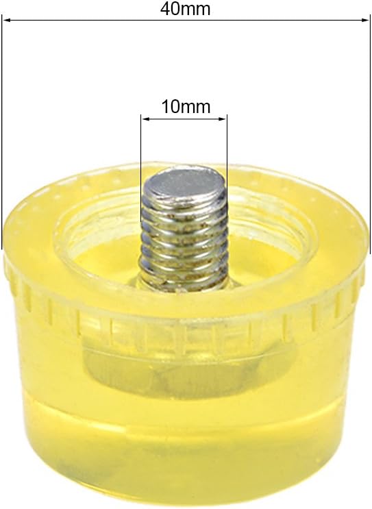 uxcell 2PCS 40mm Diameter Mallet Hammer Replacement Striking Head Tip Yellow