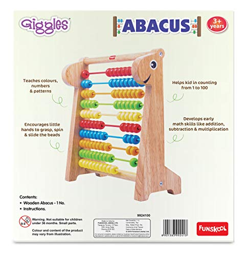 Image of Giggles Kid Wood Educational Toy, Multicolour, Ages 2 and Up & Nico The Giraffe, Yellow