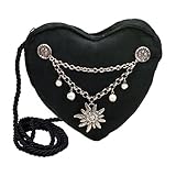 Charivari als Pin mit Strass-Edelweiss Anhänger