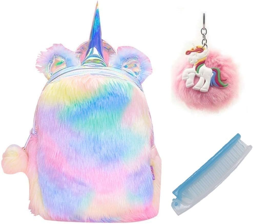 Unicorn fur backpack Clearance