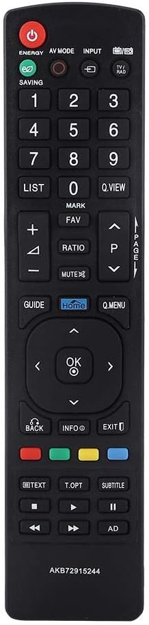 Front view of the Tihebeyan AKB72915244 remote control