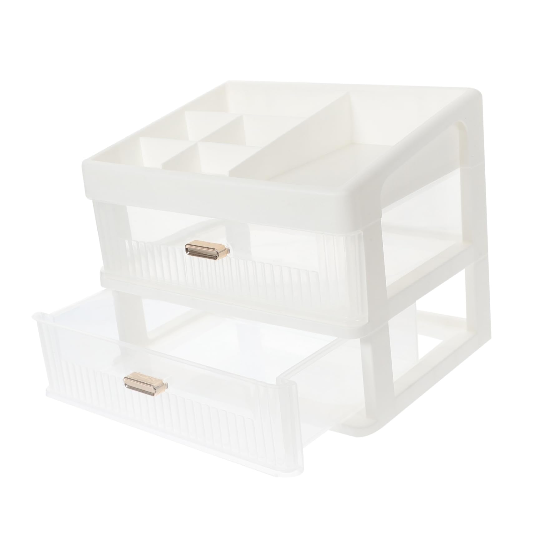 Alipis Desktop Storage Organizer with Drawer Design Makeup Cosmetics Organizer for Bathroom Office and Living Lightweight and Storage