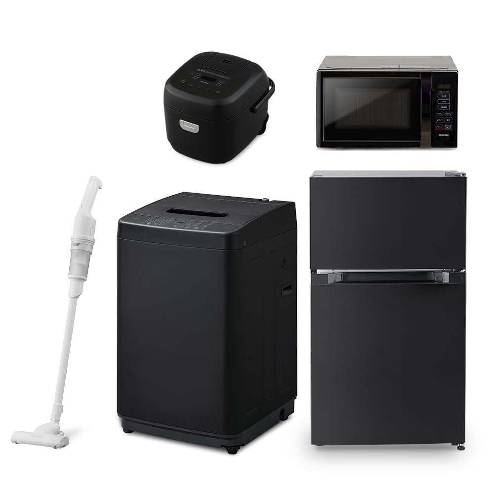 Amazon | 【新生活家電5点セット】アイリスオーヤマ 家電セット 冷蔵庫