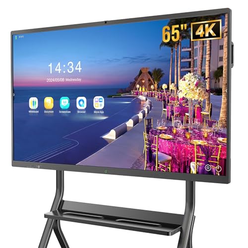 MWE 65 Pulgadas 4K UHD White Board, 8+64GB, Pantalla Tactil Pizarra Digital Interactiva, Eingebautes...