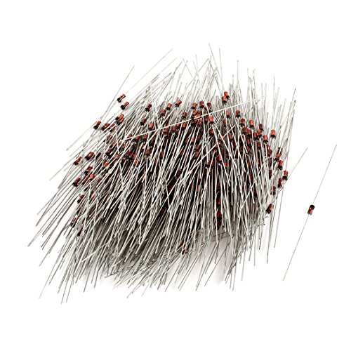 Aexit 500 Pcs Diodes HZ4C2 DC 4.1-4.3V 1/2W Regulator Tubes axia-l Schottky Diodes Zener Diodes