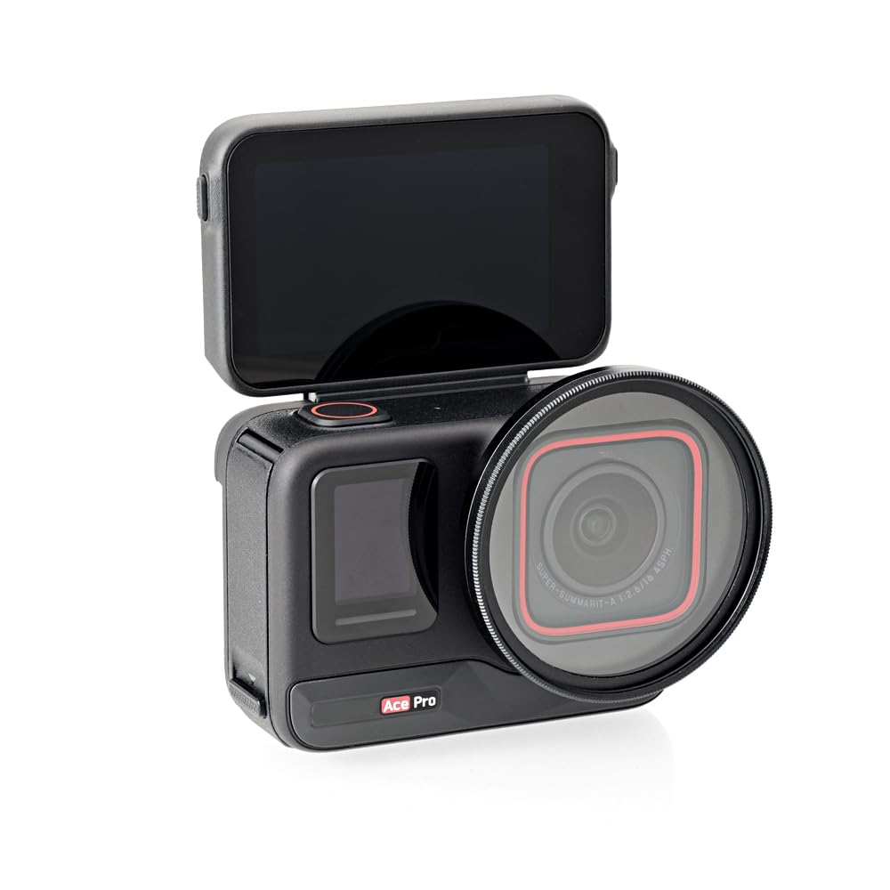 Generic Lens Filter Holder for Insta360 Ace Pro Camera,Aluminum Alloy Lens Frame, 52MM Filter Adapter Ring, 52MM UV Lens Protection Lens Cover for insta360 Ace Pro Accessories, black