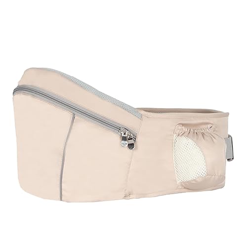 NASSBON Asiento de cadera para bebé, taburete de cintura con correa ajustable, bolsillo con hebilla de correa ajustable, suave almacenamiento