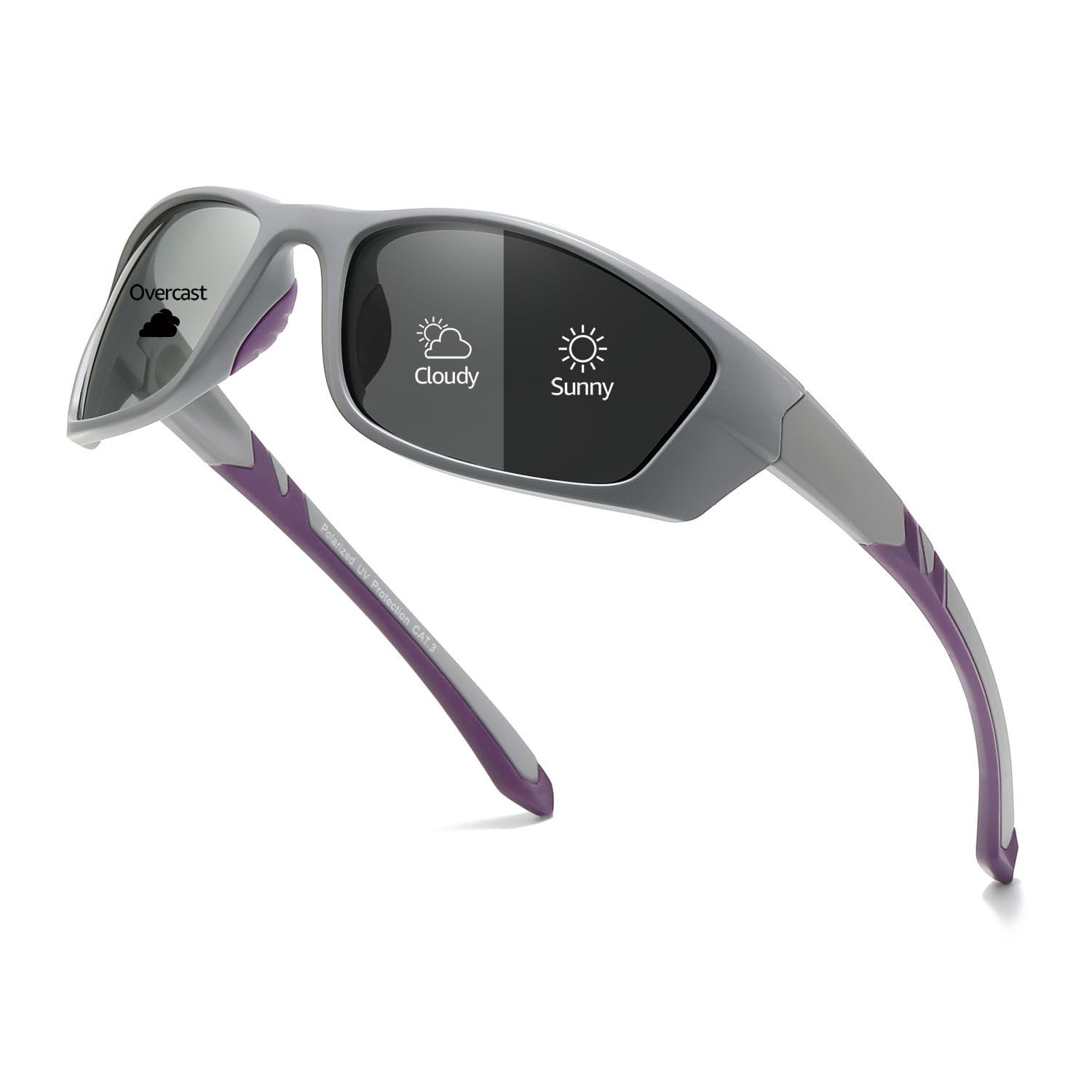 Myiaur Polarized Photochromic Running Sunglasses For Men Women UV400
