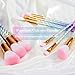 Self tanner 16PCS Makeup Brush Set, Self tanner 2020 12PCS Foundation Colorful Unicorn Blending Cosmetic Eyeshadow Brush + 2pcs Silicone Makeup Sponge + 1pc Makeup Wash Egg