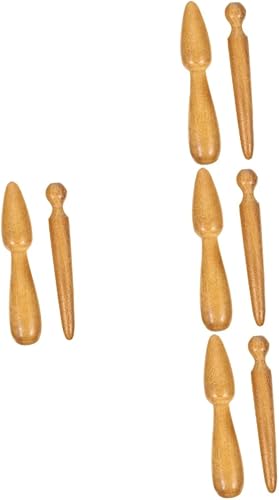 GLEAVI Sets de palos de masaje de madera Set de herramientas de masaje de mano para pies manos guasha herramienta de alivio de palillos piezas