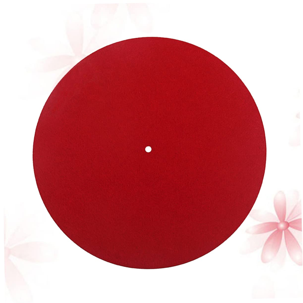 UPKOCH 3piezas Alfombrilla De Turntable De Lana Anti-estática Para Reproductores De Vinilo Reducción De Vibraciones y Compatibilidad