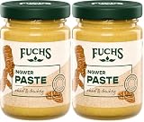 Fuchs Gewürze - Ingwerpaste | Scharf-fruchtige Würzpaste mit natürlichen Zutaten, mit 79% Ingwer | Ideal zu Curry-Gerichten | 100 g in wiederverschließbarem Glas (Packung mit 2)