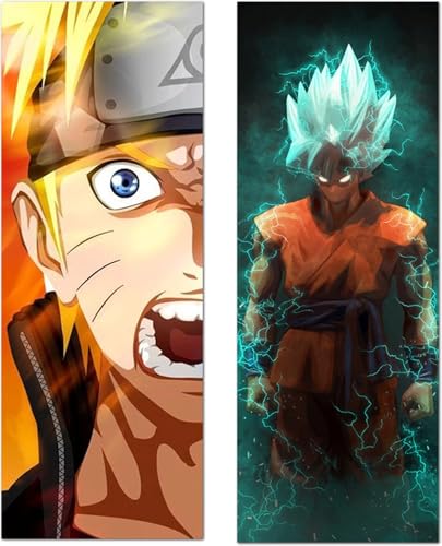 Image of Posterne Anime Universe Poster Set of 12 | 12 x 4.5 Inch Unframed Wall Prints | Mix Anime Fine Art Prints on 300 GSM Photographic Paper for Room, Office & Home Decor