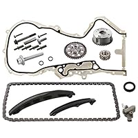 febi bilstein 106306 Steuerkettensatz für Nockenwelle, mit Gleitschienen und Kettenspanner, 1 Stück