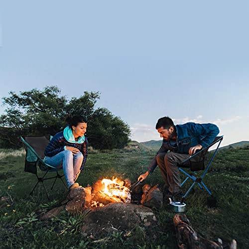 Camping Chairs, Set of 2, Foldable Ultralight Folding Chair up to 150 kg, Camping Chair with Carrying Bag and Bag for Outdoor, Beach, Hiking, Picnic, Fishing - Image 7