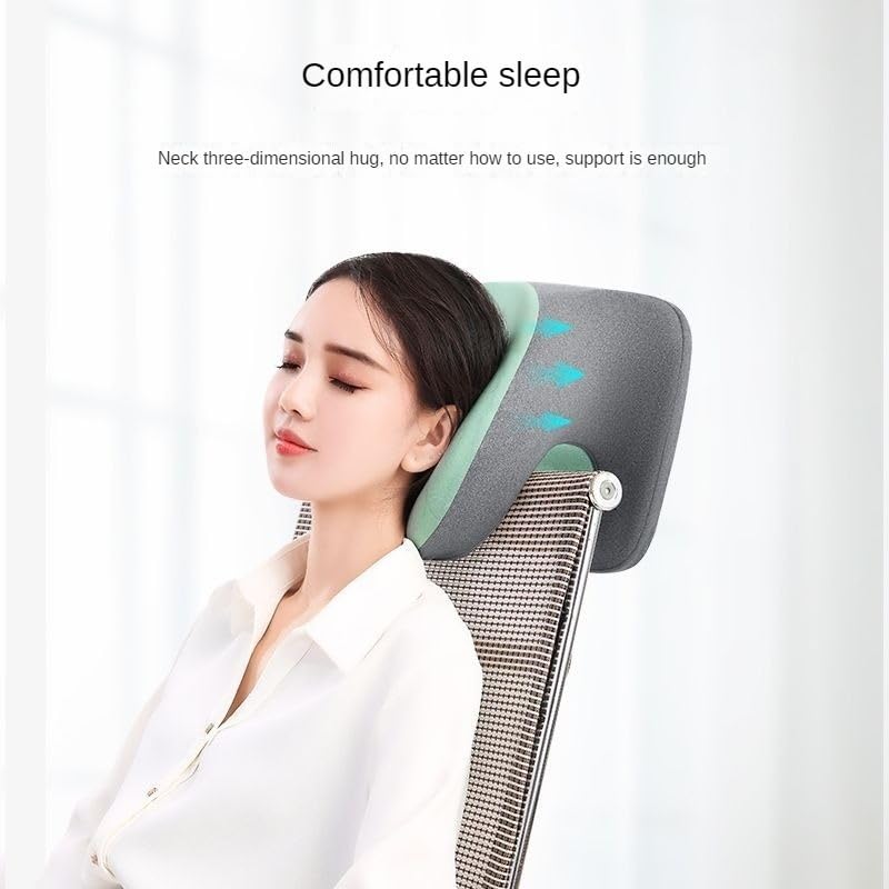 Cuscino in memory foam per cuscino da viaggio, per studenti, per dormire, stile verde