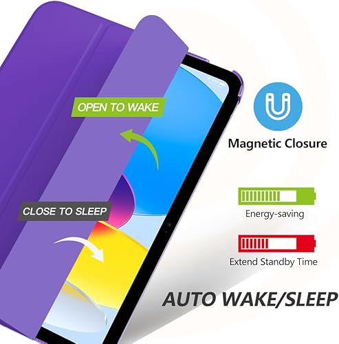 Vista 310 de MoKo Funda para iPad (A16) de 11ª generación de 11 pulgadas 2025, funda para iPad de 10.9 pulgadas 2022, carcasa trasera translúcida de Plateado