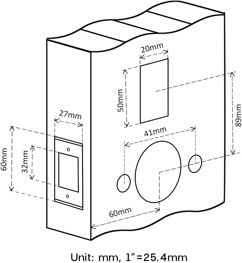 DYHWAC Biometric Fingerprint Door Lock Tuya APP Smart Electronic Lock Safe Home Lock Keykess Doorbell Digital Door Lock(Argento) 6