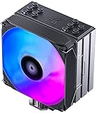 JONSBO PISA A5 CPU Air Cooler, 265W TDP RGB CPU Cooler-5 Heat Pipes, 120mm Quiet PWM Computer Fan, Addressable RGB Light Sync with Motherboard for Intel LGA 1700 1200 1151/AMD Ryzen AM5 AM4 Black
