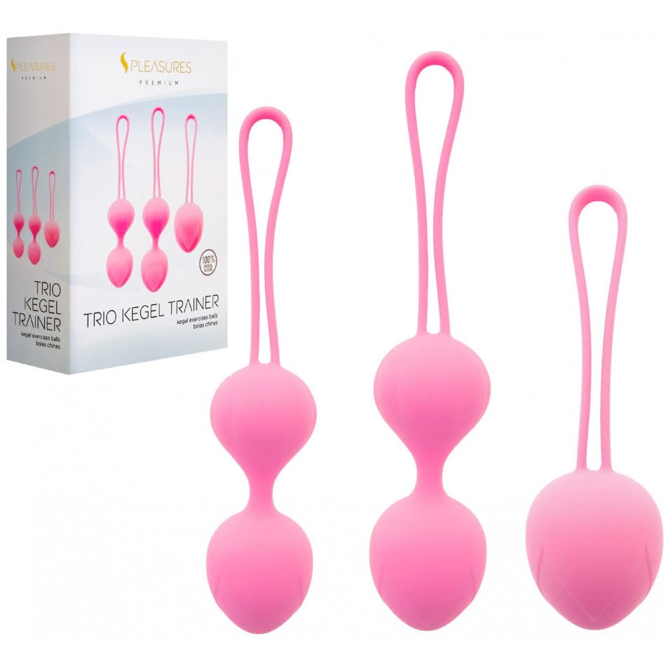 Boules de Geisha Fuchsia rééducation périnéale Trio Kegel Trainer exercices