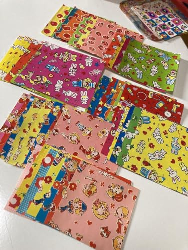 当時物　昭和レトロ　大判包装紙まとめて　パンダ・うさぎ・イヌ　カワイイ 当時物 昭和レトロ 大判包装紙まとめて パンダ・うさぎ・イヌ